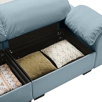 Amazon.com: Hillicon Oversized Loveseat Sofa with Storage